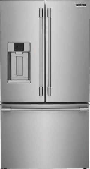 Frigidaire Professional Standard-Depth 27.8-cu ft 3 -Door French Door Refrigerator with Dual Ice Maker with Water and Ice Dispenser ( Smudge-Proof Stainless Steel ) ENERGY STAR Certified