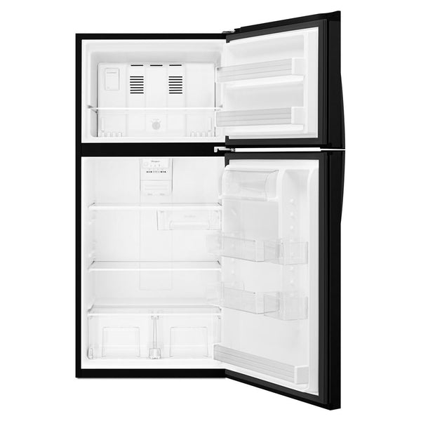 Whirlpool 19.1-cu ft Top-Freezer Refrigerator ( Black ) ENERGY STAR Certified