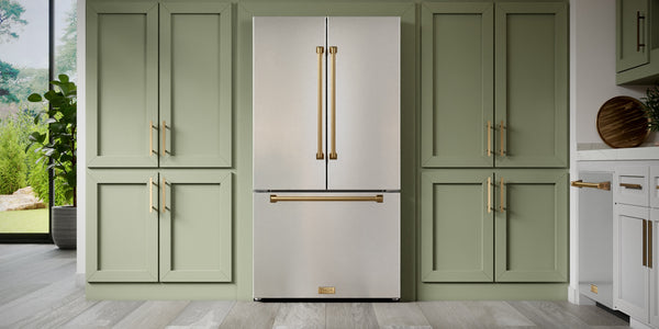 Thor Kitchen Counter-Depth Gordon Ramsay Series 20.3-cu ft 3 -Door French Door Refrigerator with Ice Maker with Ice Dispenser ( Stainless steel ) ENERGY STAR Certified