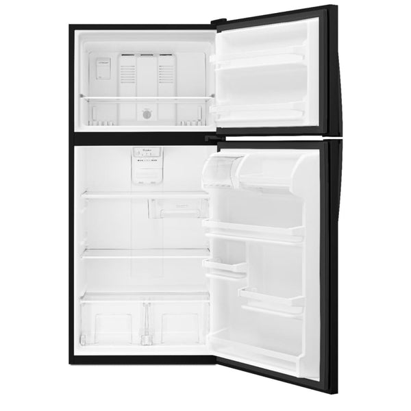 Whirlpool 18.2-cu ft Top-Freezer Refrigerator ( Black )