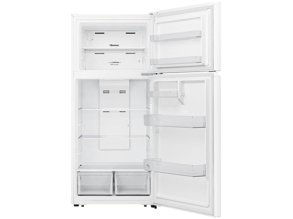Hisense 18-cu ft Top-Freezer Refrigerator ( White ) Garage Ready ENERGY STAR Certified