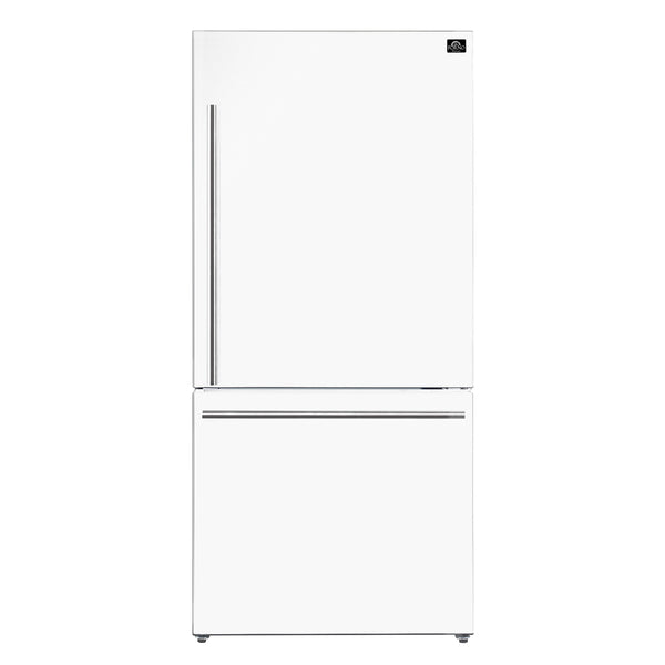 FORNO Espresso 17.2-cu ft Counter-Depth Bottom-Freezer Refrigerator White ) ENERGY STAR Certified