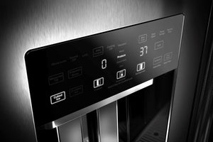 KitchenAid 20.8-cu ft Counter-Depth Side-by-Side Refrigerator Built-In ,Water and Ice Dispenser ( Stainless Steel )