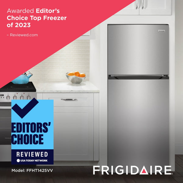 Frigidaire 13.9-cu ft Top-Freezer Refrigerator ( Brushed Steel ) ENERGY STAR Certified
