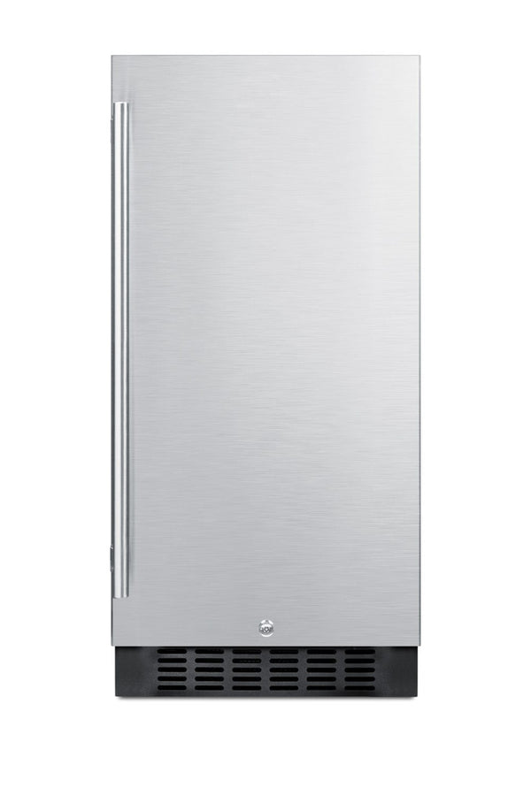 Summit Appliance 3-cu ft Built-In Mini Fridge ( Stainless steel door and black cabinet )