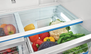 Frigidaire Gallery Counter-Depth 22.6-cu ft 3 -Door French Door Refrigerator with Dual Ice Maker with Water and Ice Dispenser ( Fingerprint Resistant Stainless Steel ) ENERGY STAR Certified