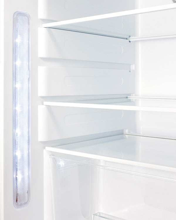 Summit Appliance 3.53-cu ft Built-In Mini Fridge ( Stainless steel door and white cabinet )