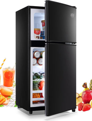 Runesay 3.5-cu ft with Freezer ( Black ) Garage Ready