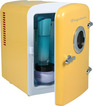Frigidaire Built-in Bluetooth Speaker 0.3-cu ft Mini Fridge ( Yellow ) Garage Ready