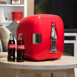 Coca-Cola Heritage 12 Can Portable 7.9L Cooler/Warmer 0.27-cu ft ( Red, Silver )