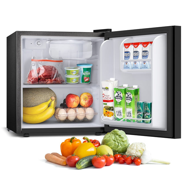 COWSAR 1.7-cu ft Mini Fridge with Freezer ( Black )