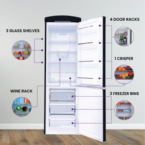 ConServ 10.7-cu ft Standard-Depth Bottom-Freezer Refrigerator Black )