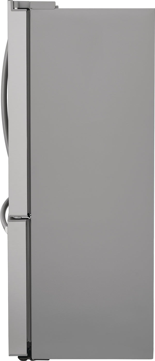 Frigidaire Gallery Counter-Depth 22.6-cu ft 3 -Door French Door Refrigerator with Dual Ice Maker with Water and Ice Dispenser ( Fingerprint Resistant Stainless Steel ) ENERGY STAR Certified