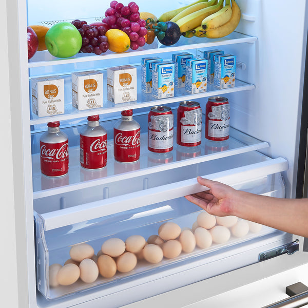 FORNO Espresso 17.2-cu ft Counter-Depth Bottom-Freezer Refrigerator White ) ENERGY STAR Certified