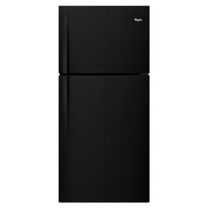 Whirlpool 19.1-cu ft Top-Freezer Refrigerator ( Black )