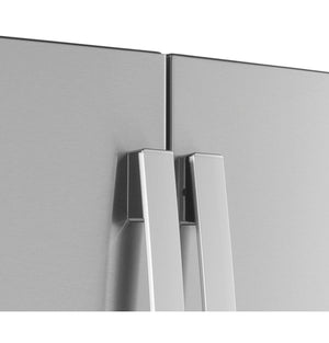GE Counter-Depth 22.2-cu ft 3 -Door French Door Refrigerator with Ice Maker with Water and Ice Dispenser ( Stainless Steel ) ENERGY STAR Certified
