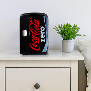 Coca-Cola Coke Zero 6 Can Portable 4L Cooler/Warmer 0.14-cu ft ( Black, Red )