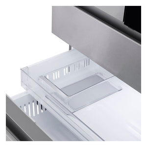 LG Standard-Depth InstaView MyColor 28.6-cu ft 4 -Door Smart Compatible French Door Refrigerator with Dual Ice Maker with Water and Ice Dispenser and Door within Door ( PrintProof Stainless Steel ) ENERGY STAR Certified