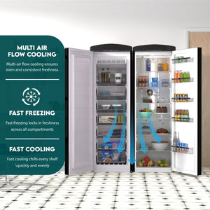 ConServ 19.42-cu ft Counter-Depth Side-by-Side Refrigerator ( Black )