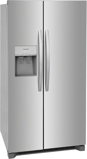Frigidaire 25.6-cu ft Side-by-Side Refrigerator with Ice Maker ,Water and Ice Dispenser ( Stainless steel ) ENERGY STAR Certified