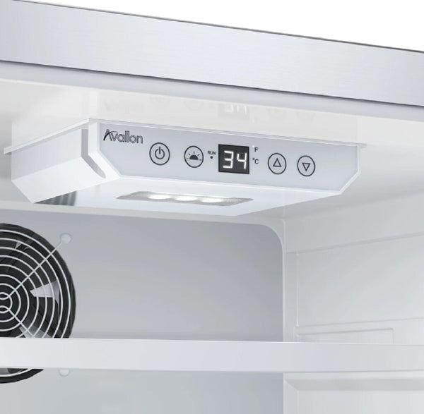 Avallon 3.35-cu ft Mini Fridge ( Stainless Steel )