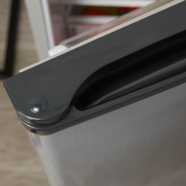 BLACK+DECKER 4.3-cu ft Mini Fridge with Freezer ( Stainless Steel ) ENERGY STAR