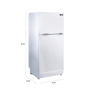 UNIQUE Propane Off-Grid 6.4-cu ft Counter-Depth Top-Freezer Refrigerator ( White )