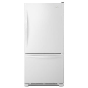 Whirlpool 18.7-cu ft Standard-Depth Bottom-Freezer Refrigerator with Ice Maker ( White ) ENERGY STAR Certified