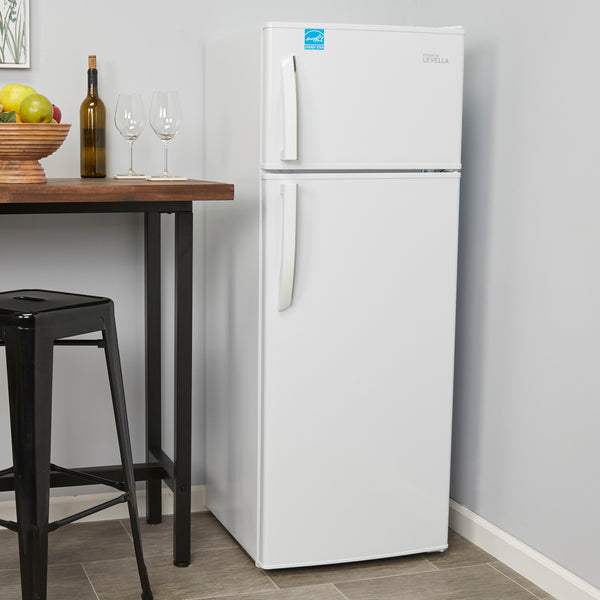 Premium Levella 7.3-cu ft Counter-Depth Top-Freezer Refrigerator ( White ) ENERGY STAR Certified