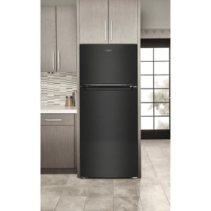 Whirlpool 16.3-cu ft Counter-Depth Top-Freezer Refrigerator ( Black )