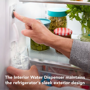 KitchenAid Counter-Depth 20-cu ft 3 -Door French Door Refrigerator with Ice Maker ( White ) ENERGY STAR Certified