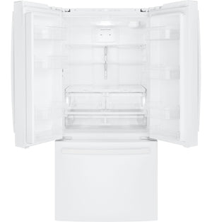 GE Standard-Depth 24.8-cu ft 3 -Door French Door Refrigerator with Ice Maker with Water Dispenser ( White ) ENERGY STAR Certified