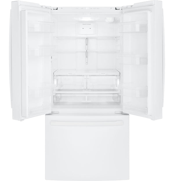 GE Standard-Depth 24.8-cu ft 3 -Door French Door Refrigerator with Ice Maker with Water Dispenser ( White ) ENERGY STAR Certified