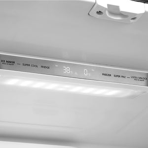 Cosmo Counter-Depth 22.5-cu ft 4 -Door French Door Refrigerator with Ice Maker ( Stainless Steel ) ENERGY STAR Certified