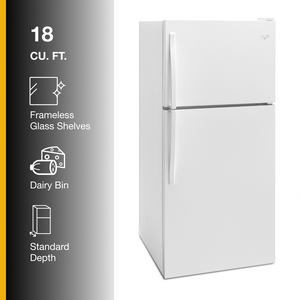 Whirlpool 18.2-cu ft Top-Freezer Refrigerator ( White )