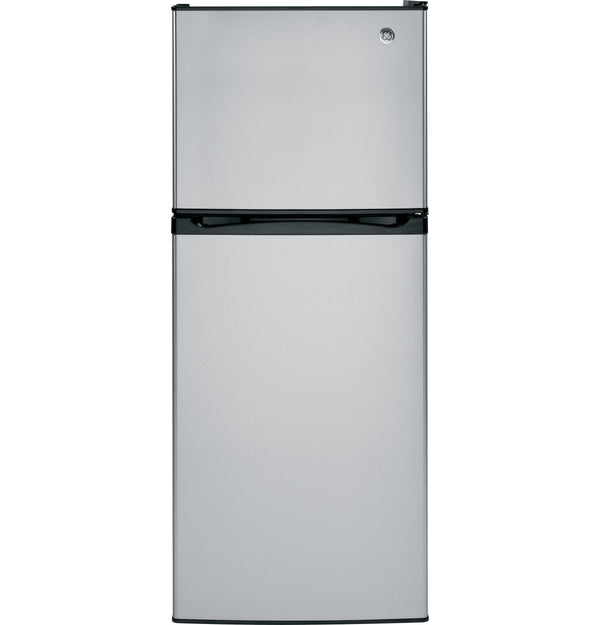 GE 11.55-cu ft Counter-Depth Top-Freezer Refrigerator ( Stainless steel ) ENERGY STAR Certified
