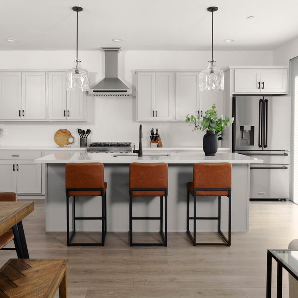 ZLINE KITCHEN & BATH Counter-Depth 21.6-cu ft 4 -Door French Door Refrigerator with Ice Maker with Water Dispenser ( Fingerprint Resistant Stainless Steel with Matte Black accent Handles ) ENERGY STAR Certified