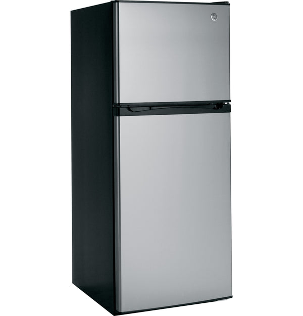 GE 11.55-cu ft Counter-Depth Top-Freezer Refrigerator ( Stainless steel ) ENERGY STAR Certified