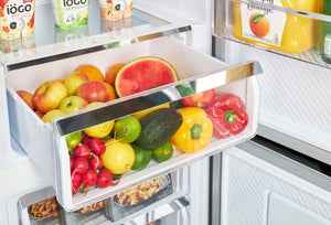 UNIQUE Classic Retro 11.7-cu ft Counter-Depth Bottom-Freezer Refrigerator Midnight Black ) ENERGY STAR Certified