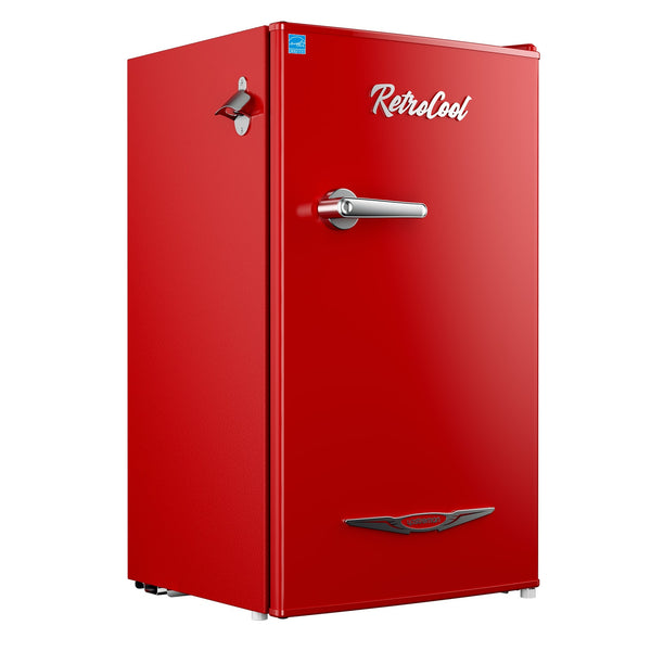 Upstreman 3.2-cu ft Retro Mini Fridge(Red)ENERGY STAR