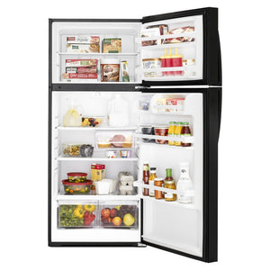 Whirlpool 14.3-cu ft Top-Freezer Refrigerator ( Black )