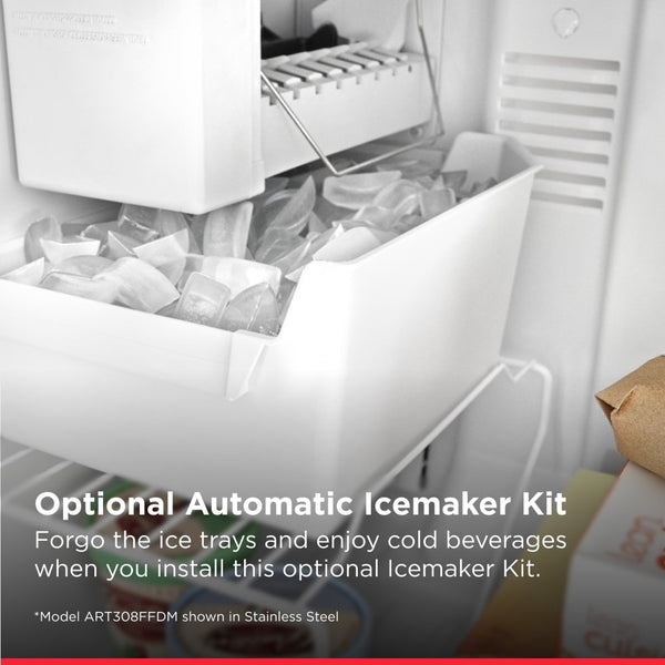 Amana 18.2-cu ft Top-Freezer Refrigerator ( Black )