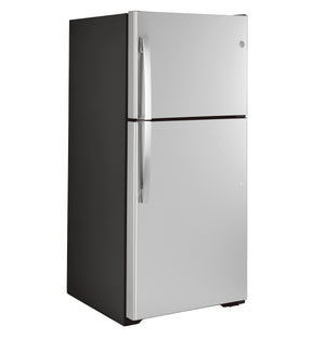 GE 19.1-cu ft Top-Freezer Refrigerator ( Stainless Steel ) ENERGY STAR Certified