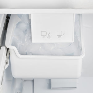 FORNO Standard-Depth 17.5-cu ft 3 -Door French Door Refrigerator with Ice Maker with Ice Dispenser ( Stainless Steel )