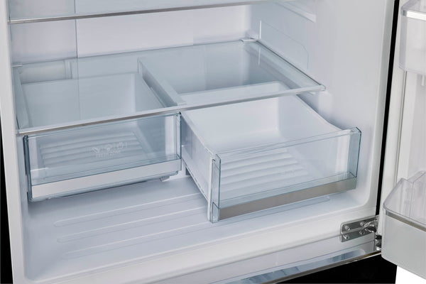 UNIQUE Classic Retro 17.7-cu ft Counter-Depth Bottom-Freezer Refrigerator with Ice Maker ( Midnight Black ) ENERGY STAR Certified