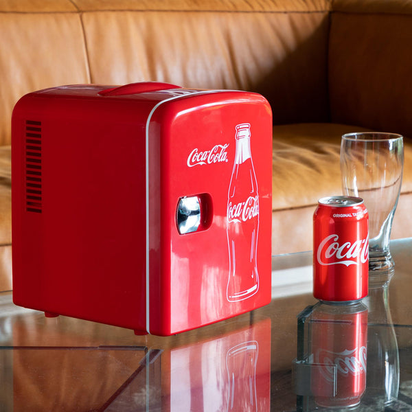 Coca-Cola Classic Coke Bottle 4L 6 Can Portable Cooler 0.14-cu ft ( Red, White )