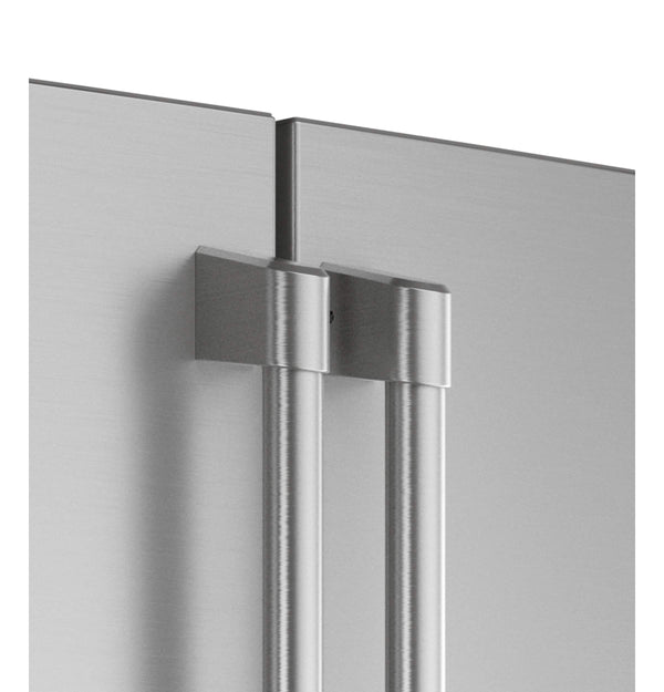 Cafe Standard-Depth 27.8-cu ft 4 -Door Smart Compatible French Door Refrigerator with Ice Maker with Water and Ice Dispenser ( Stainless Steel ) ENERGY STAR Certified