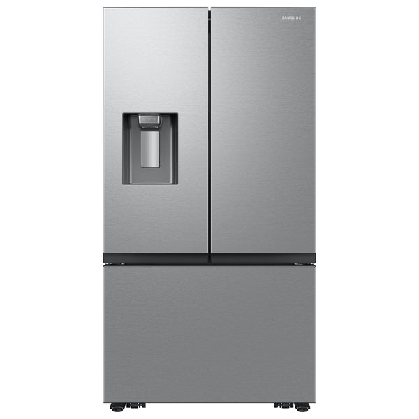 Samsung Standard-Depth Mega Capacity 30.5-cu ft 3 -Door Smart Compatible French Door Refrigerator with Ice Maker with Water and Ice Dispenser ( Fingerprint Resistant Stainless Steel ) ENERGY STAR Certified