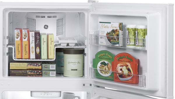 GE 11.6-cu ft Counter-Depth Top-Freezer Refrigerator ( White ) ENERGY STAR Certified