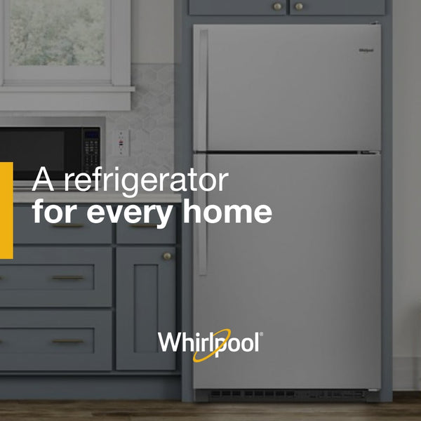 Whirlpool 20.5-cu ft Top-Freezer Refrigerator ( Fingerprint Resistant Stainless Steel )